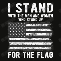 I Stand The Flag Usa American Patriotic Scorecard Crop Tee | Artistshot