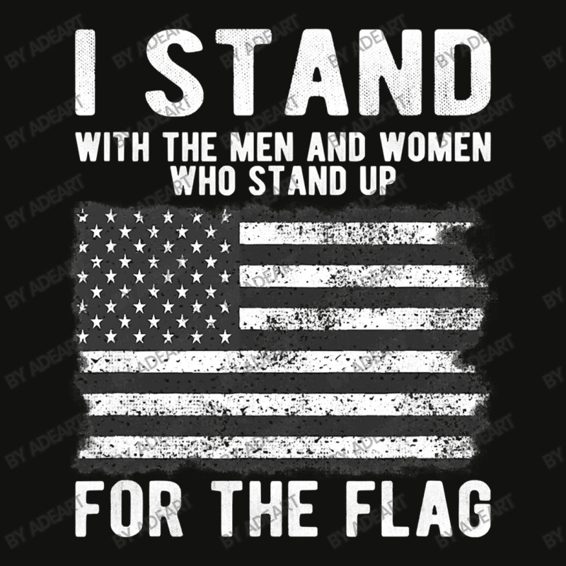 I Stand The Flag Usa American Patriotic Scorecard Crop Tee by AdeArt | Artistshot