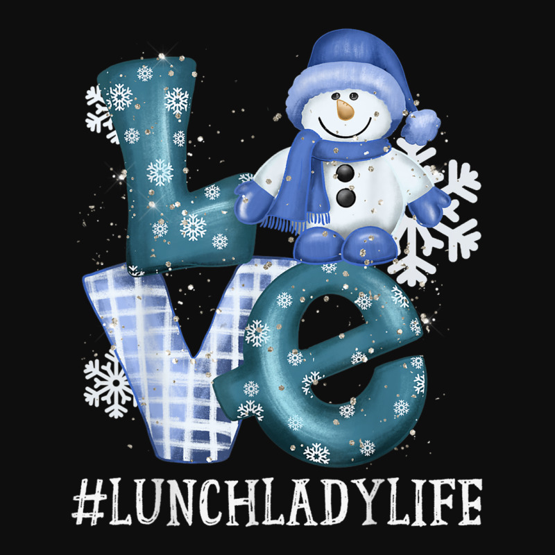 Lunch Lady Love Snowman Xmas Women Winter Season Christmas T Shirt Crop Top by hamlerf | Artistshot