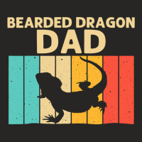 Vintage Bearded Dragon Design For Dad Grandpa Reptile Lover Ladies Fitted T-shirt | Artistshot