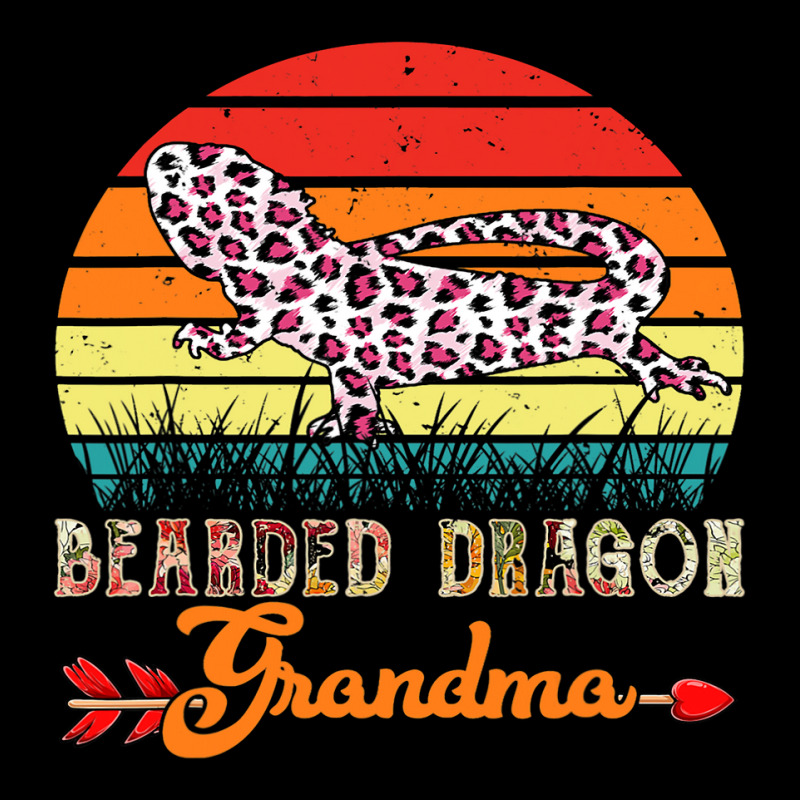 Vintage Bearded Dragon Grandma Flower Leopard Bearded Dragon Zipper Hoodie by AURRADILLARD | Artistshot