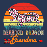 Vintage Bearded Dragon Grandma Flower Leopard Bearded Dragon Men Denim Jacket | Artistshot