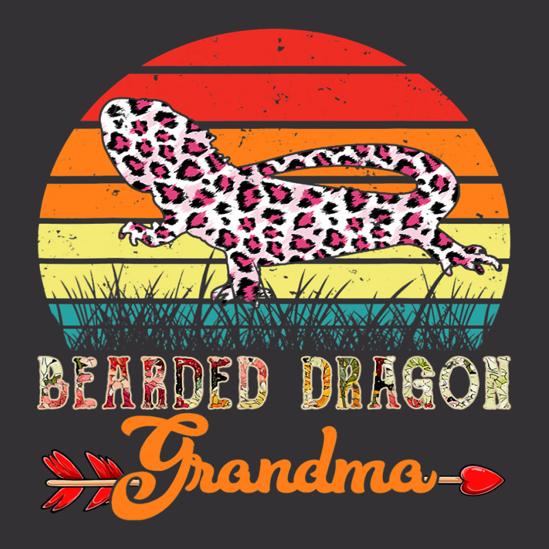 Vintage Bearded Dragon Grandma Flower Leopard Bearded Dragon Vintage Short by AURRADILLARD | Artistshot