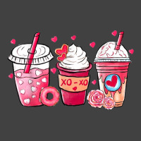 Valentine Coffee Heart Iced Coffee Lover Donut Valentine Day T Shirt Vintage T-shirt | Artistshot