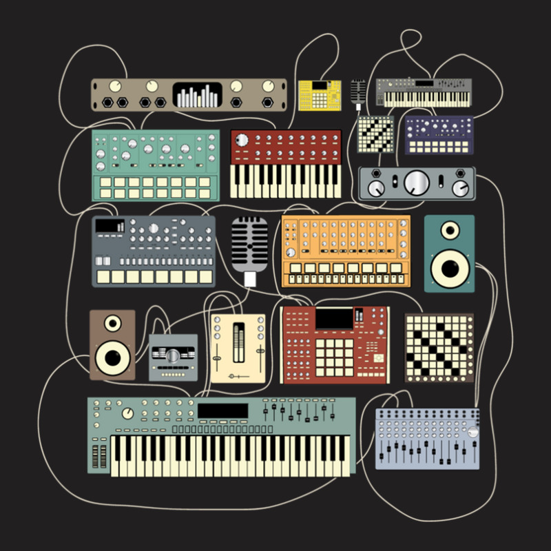 Electronic Musician Synthesizer And Drum Machine Dj 1 T-shirt | Artistshot