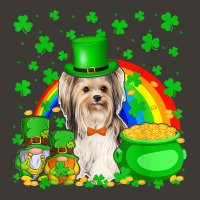 Two Gnomes And Yorkshire Terrier Patrick's Day Hat Shamrocks T Shirt Bucket Hat | Artistshot