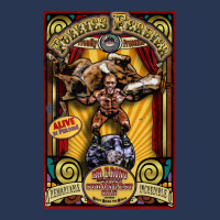 The Strongman Sideshow Poster Ladies Denim Jacket | Artistshot