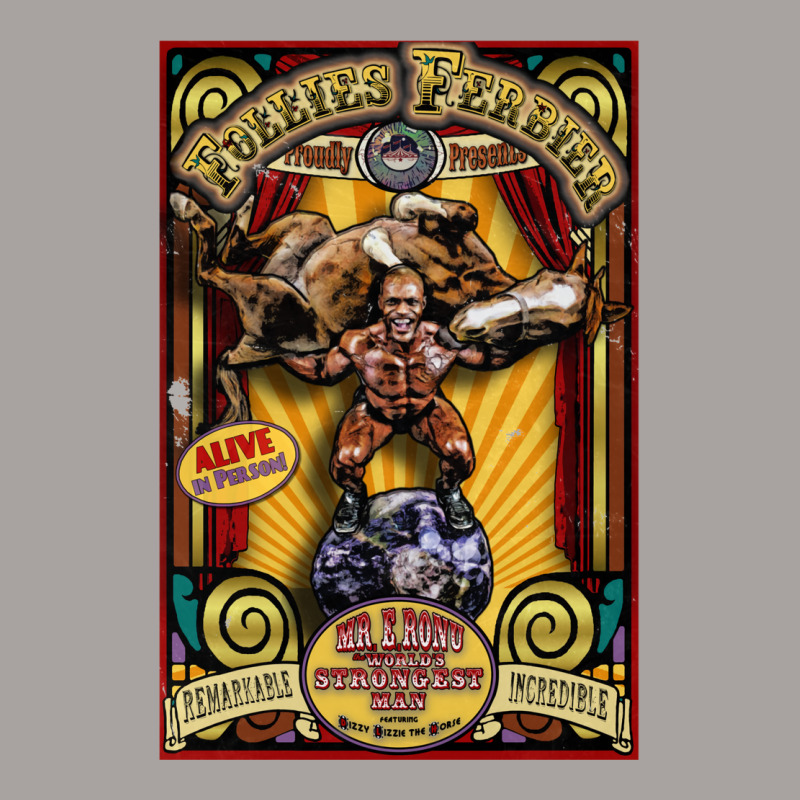 The Strongman Sideshow Poster Racerback Tank by gavadefofanga | Artistshot