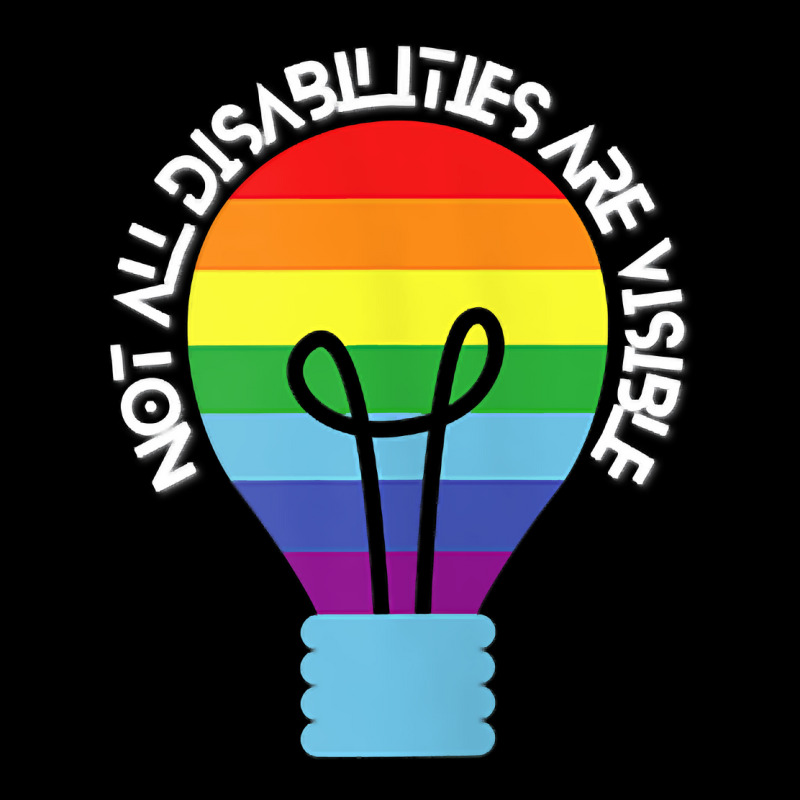 Not All Disabilities Are Visible T Shirt Youth Zipper Hoodie by omano | Artistshot