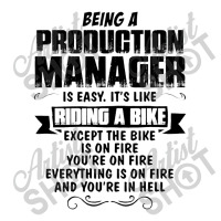 Being A Production Manager V-neck Tee | Artistshot