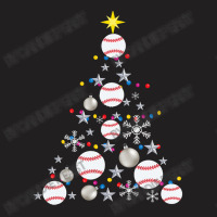 Baseball Baseball Christmas Tree Christmas Lights Baseball Pajama 109 T-shirt | Artistshot