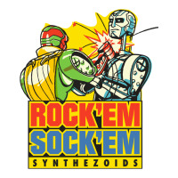 Rock'em Sock'em Synthezoids V-neck Tee | Artistshot