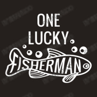 Mens One Lucky Fisherman Fishing Couples Matching Valentine's Day Tank Top | Artistshot