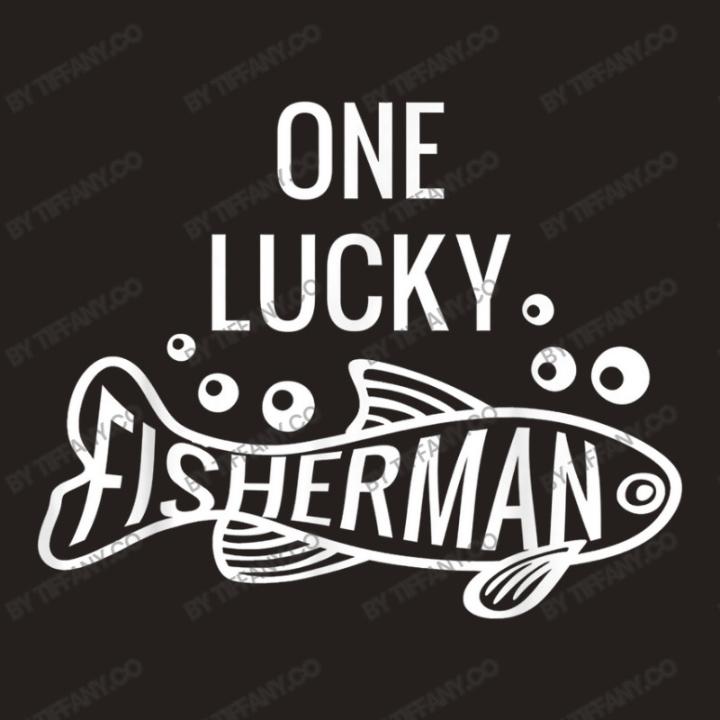 Mens One Lucky Fisherman Fishing Couples Matching Valentine's Day Tank Top | Artistshot