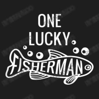 Mens One Lucky Fisherman Fishing Couples Matching Valentine's Day Classic T-shirt | Artistshot