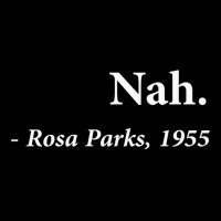 Nah Rosa Parks Quote Fitted Cropped Sweater | Artistshot