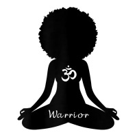 Womens Warrior Afro Goddess Curly Hair Self Care Om Yoga T Shirt V-neck Tee | Artistshot