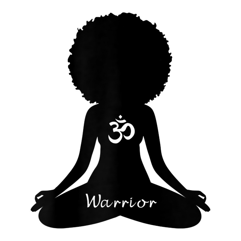 Womens Warrior Afro Goddess Curly Hair Self Care Om Yoga T Shirt V-neck Tee | Artistshot