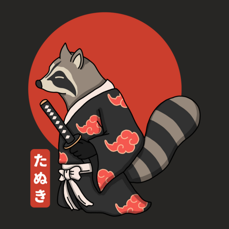 Samurai Tanuki Ladies Fitted T-Shirt by OraliaGilmore | Artistshot