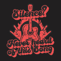 Silence Never Heard Of This Song Electric Guitar T-shirt | Artistshot