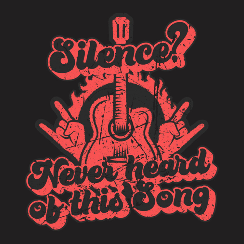 Silence Never Heard Of This Song Electric Guitar T-Shirt by PauletteWatkins1 | Artistshot