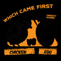 Who Came First   Chicken Vs Egg V-neck Tee | Artistshot