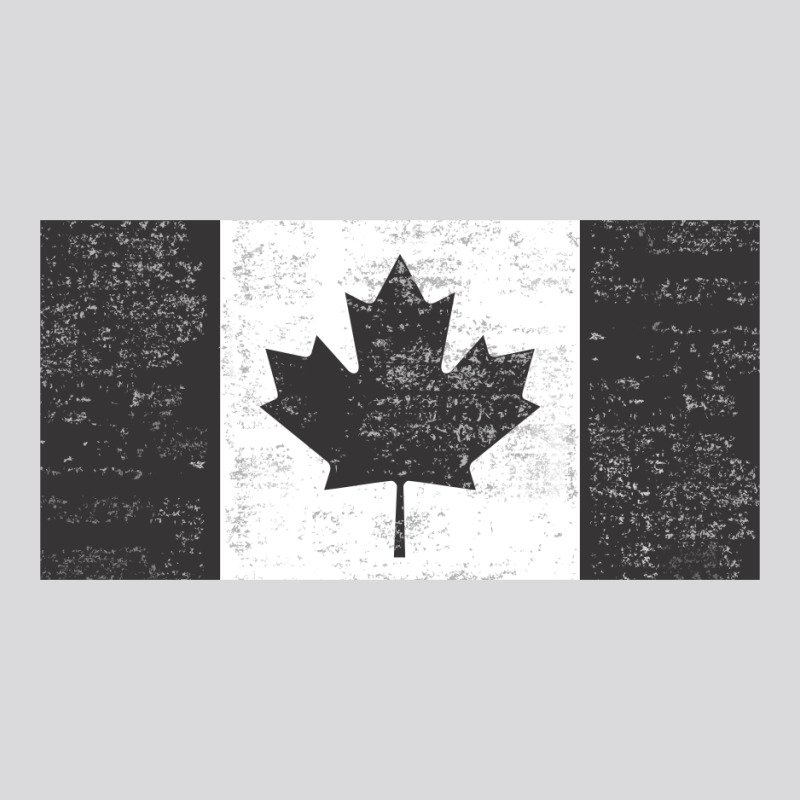 Distressed Black And White Canadian Flag Women's Triblend Scoop T-shirt by Alamy | Artistshot