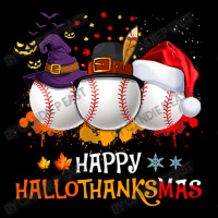 Baseball Happy Hallothanksmas Baseball Halloween And Christmas Autumn Lightweight Hoodie | Artistshot