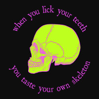 Limited Edition When You Lick Your Teeth, You Taste Your Own Skeleton Crop Top | Artistshot