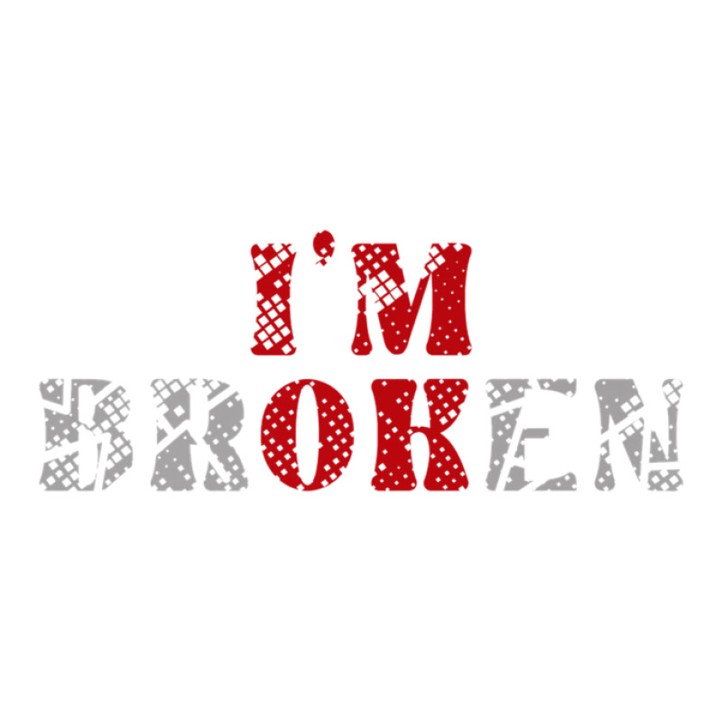 I'm Ok I'm Broken Invisible Illness Mental Health Awareness Men's T-shirt Pajama Set by hyskovoyc | Artistshot