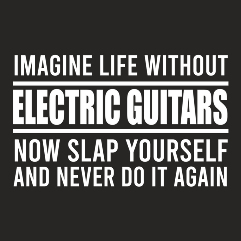 Can't Imagine Life Without Electric Guitars Ladies Fitted T-Shirt by MiltonLane | Artistshot