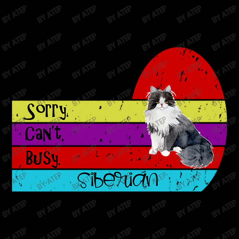 Siberian Cat Sorry Cant Busy Legging by Atep | Artistshot