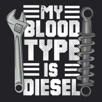 Mens Diesel Mechanic Trucker  My Blood Type Is Diesel Youth Tee | Artistshot