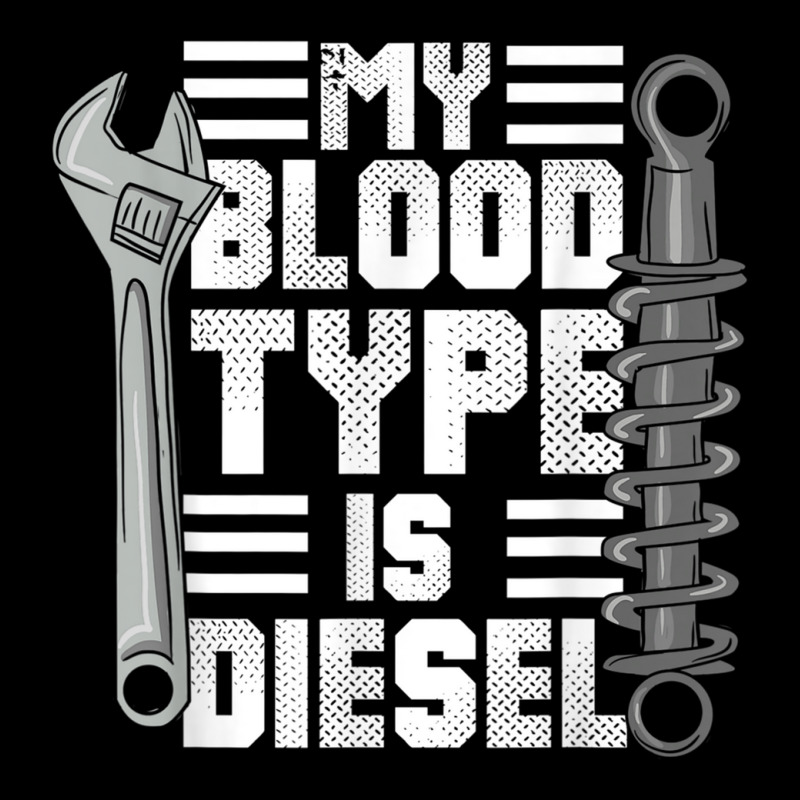 Mens Diesel Mechanic Trucker  My Blood Type Is Diesel Youth Hoodie by ChristinaMarieCavanaugh | Artistshot