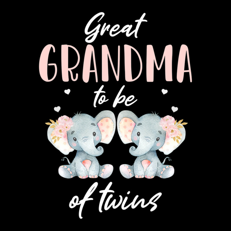 Great Grandma Of Twins Elephant Baby Shower Girl Decorations Men's 3/4 Sleeve Pajama Set | Artistshot