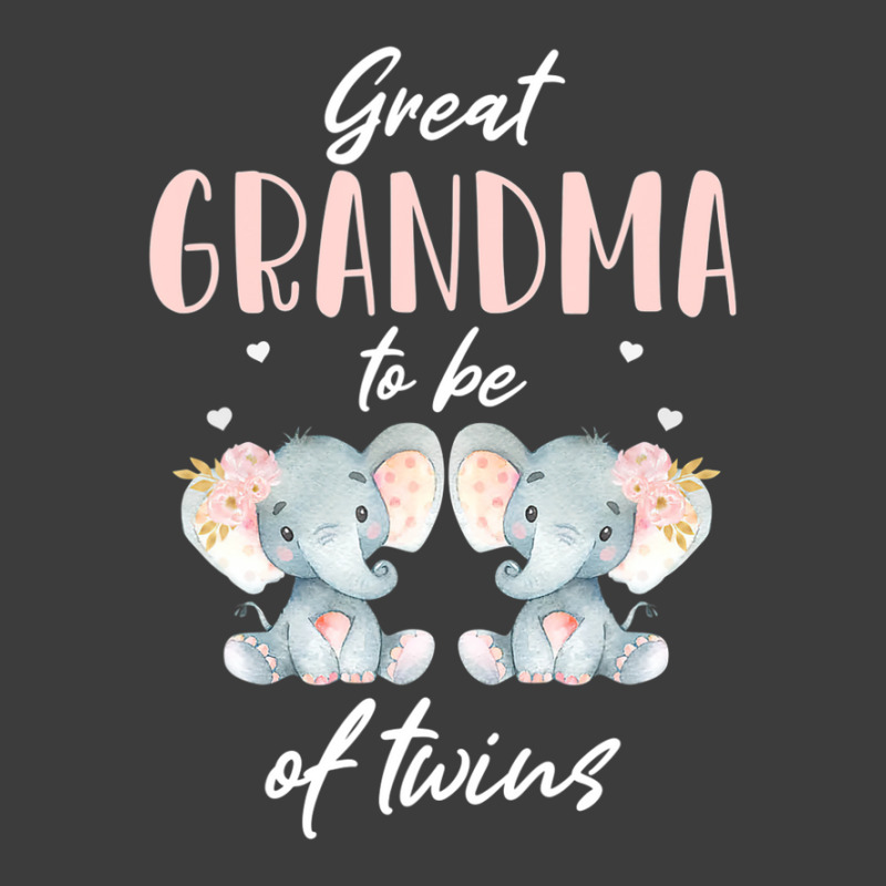 Great Grandma Of Twins Elephant Baby Shower Girl Decorations Men's Polo Shirt | Artistshot