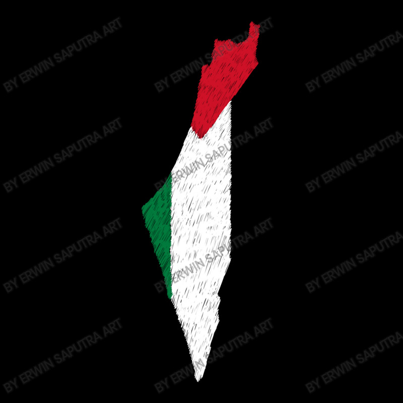 Palestina Map Flag Drawing Line Art Youth Jogger | Artistshot