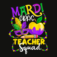 Mardi Gras Teacher Squad Mask Masquerade Festival Parade T Shirt Scorecard Crop Tee | Artistshot