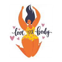 Love You Body Positive V-neck Tee | Artistshot