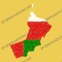 Oman Map Flag Drawing Line Art Baby Bibs | Artistshot