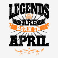 Legends Are Born In April For Light Baby Bibs | Artistshot