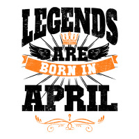 Legends Are Born In April For Light Long Sleeve Baby Bodysuit | Artistshot