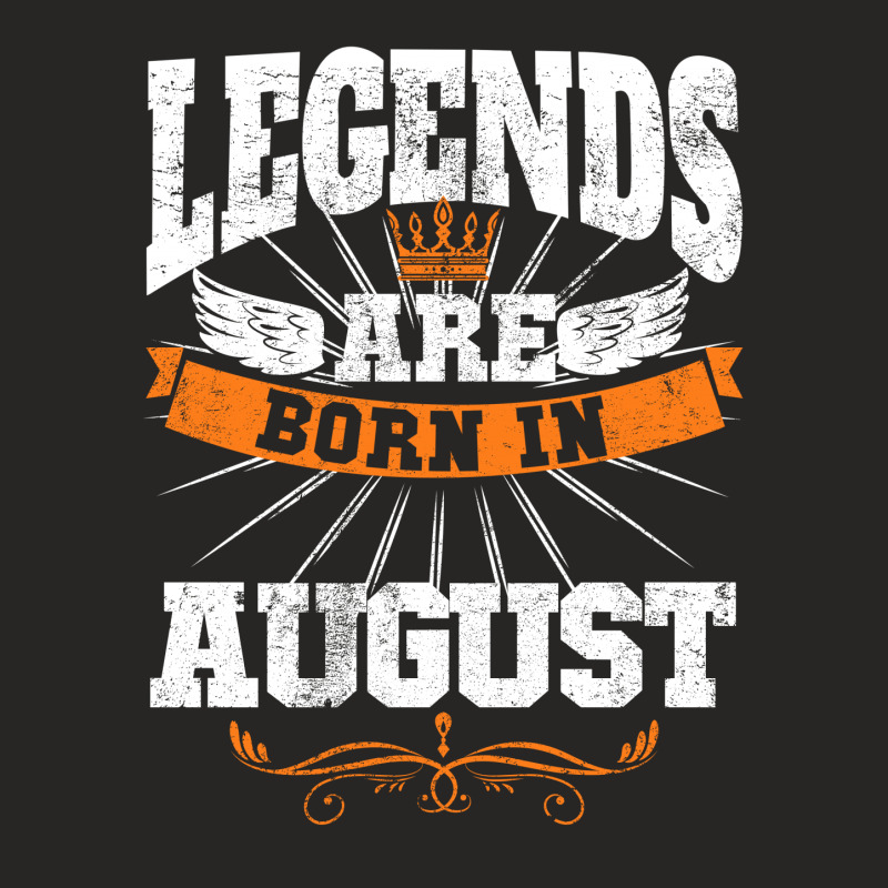 Legends Are Born In August For Dark Ladies Fitted T-Shirt by autlu2024 | Artistshot