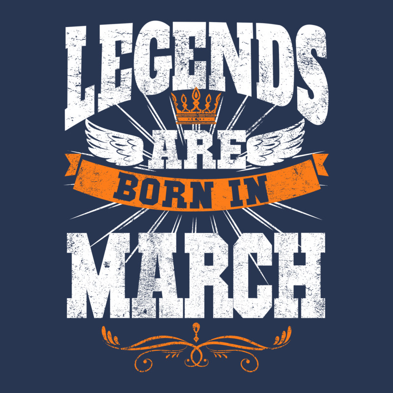 Legends Are Born In March For Dark Men Denim Jacket by autlu2024 | Artistshot