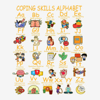 Coping Skills Alphabet Mental Health Awareness Counselor Adjustable Cap | Artistshot