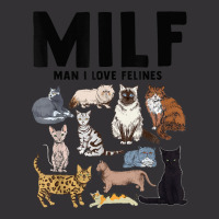 Milf Man I Love Felines Funny Cat Vintage Vintage Hoodie | Artistshot