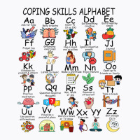 Coping Skills Alphabet Mental Health Awareness Counselor T-shirt | Artistshot