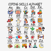 Coping Skills Alphabet Mental Health Awareness Counselor Adjustable Cap | Artistshot