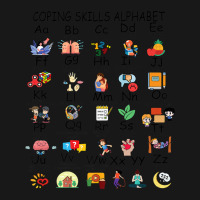 Coping Skills Alphabet Mental Health Awareness Counselor Flannel Shirt | Artistshot