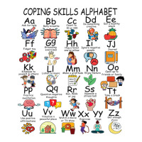 Coping Skills Alphabet Mental Health Awareness Counselor Crewneck Sweatshirt | Artistshot